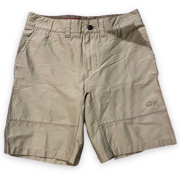 Outdoor Research Quarry Shorts Khaki Outdoor Hiking Camping Size 2 - Picture 1 of 10